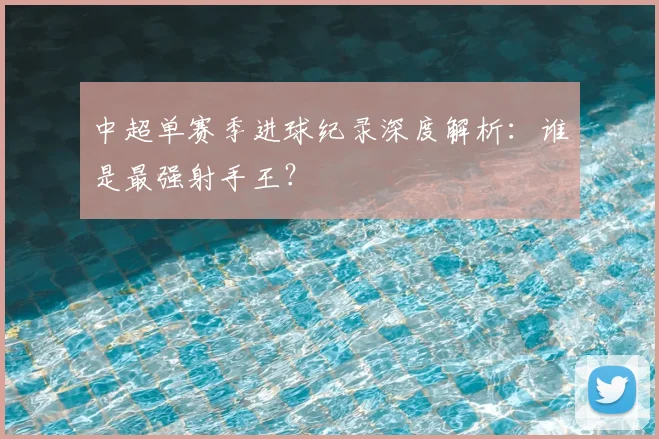 中超单赛季进球纪录深度解析：谁是最强射手王？